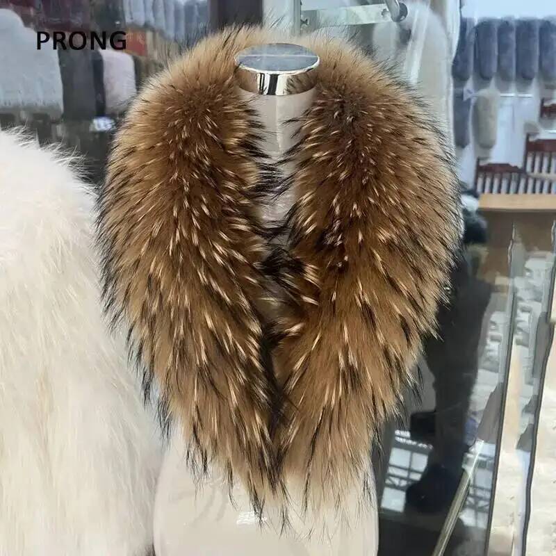 Natural Raccoon Fur Collar Rea - đánh giá và giá Shawl Wrap Winter